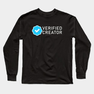 Content Creator Verified Blue Check Long Sleeve T-Shirt